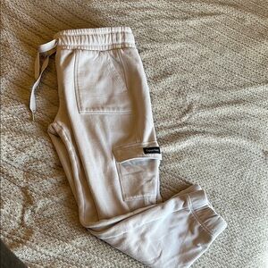 Calvin Klein Cream Sweatpants Cozy Loungewear